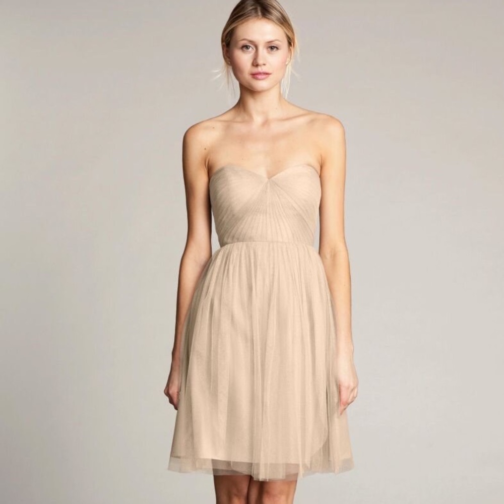 NWT Jenny Yoo Collection Wren Cashmere Tulle Convertible Mini Dress 10